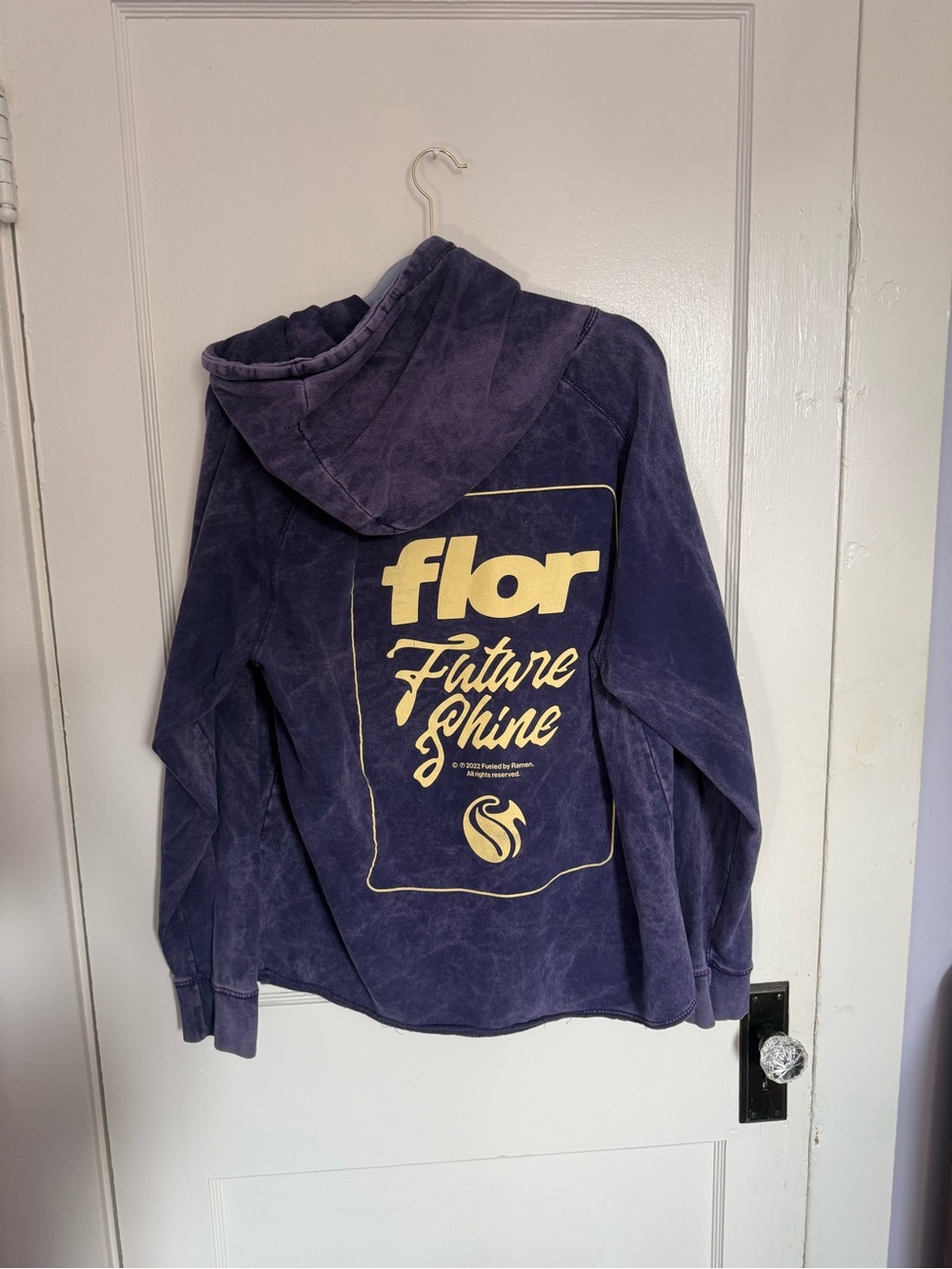 flor 'Future Shine' Graphic Hoodie in Faded Purple